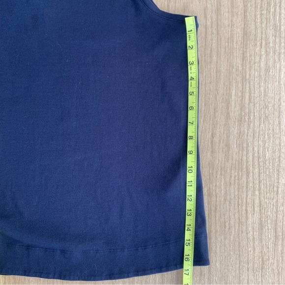 Chico's Sleeveless V-neck Tank Top Navy Blue Chicos Size 4 Women's XXL Size 20 - Picture 9 of 14